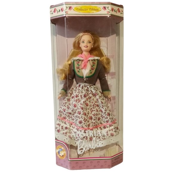 Austrian Barbie Dolls of the World Collector Edition #21553 Vintage 1998 NRFB - Picture 1 of 10